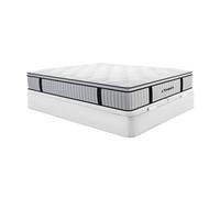 Ensemble 180 x 200 cm sommier coffre blanc + matelas ressorts ensachés surmatelas intégré ép.28cm - AMERICAN DREAM de YSMEE