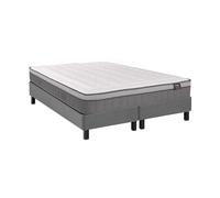 Ensemble 180 x 200 cm sommier déco en kit + matelas hybride ressorts ensachés 7 zones et mémoire de forme ép.30cm - ASGARD de YSMÉE