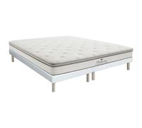 Ensemble 180 x 200 cm sommier tapissier + matelas ressorts ensachés 7 zones accueil TPE ép.28cm - ONEBIA de PALACIO