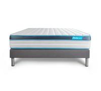 Body Care Ensemble matelas et sommier kit BodyFit 180x200 mémoire de forme gris