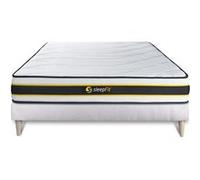 Ensemble 180x200 matelas FLEXY + sommier kit blanc