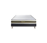 Ensemble 180x200 matelas FLEXY + sommier kit noir