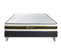 Ensemble matelas et sommier Sleepfit Ensemble 180x200 matelas FLEXY + sommier kit noir