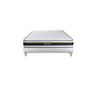Ensemble 180x200 matelas SOFT + sommier kit blanc