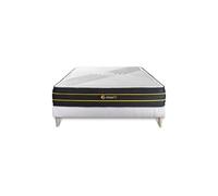 Ensemble 180x200 matelas ULTRA + sommier kit blanc