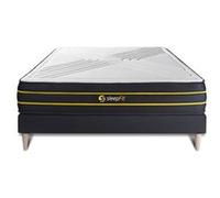 Ensemble 180x200 matelas ULTRA + sommier kit noir