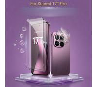 Ensemble 2+2 pièces compatible avec Xiaomi 17T/17T Pro/15T/15T Pro/14T Pro/14T/13 Pro/13T/13 et POCO F7/F7 Pro/F7 Ultra/F8 Pro/F8 Ultra/X6 Pro/X7 Pro/M7 4G/M7 5G/M7 Pro/C71, protecteur d'écran en verr