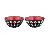 Ensemble 2 Bols Murrine Rouge Et Noir Guzzini 13x6cm