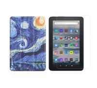 Ensemble 2 En 1 Pour Amazon Kindle Fire 7 12E Gén. 2022 Housse 7 Pouces + Verre