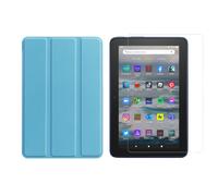 Ensemble 2 En 1 Pour Amazon Kindle Fire 7 12E Gén. 2022 Housse 7 Pouces + Verre