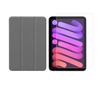 Ensemble 2 en 1 pour Apple iPad Mini 6 2021 8,3" avec étui pour tablette intelligente + coque de protection en verre trempé