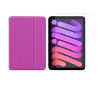 Ensemble 2 en 1 pour Apple iPad Mini 6 2021 8,3" avec étui pour Tablette Intelligente + Coque de Protection en Verre trempé