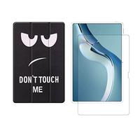 Ensemble 2 en 1 pour Huawei MatePad Pro 2021 12,6" avec coque fine pour tablette + coque de protection en verre trempé