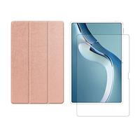 Ensemble 2 en 1 pour Huawei MatePad Pro 2021 12,6" avec étui pour tablette intelligente + coque de protection en verre trempé
