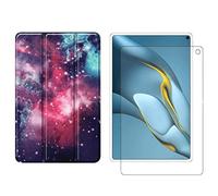 Ensemble 2 en 1 pour Huawei MatePad Pro 2021 MRR-W29 10,8" avec étui pour Tablette Intelligente + Coque de Protection en Verre trempé