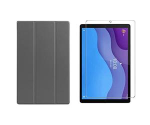 Ensemble 2 en 1 pour Lenovo Tab M10 2ème 2020 TB-X306F TB-306X 10,1" avec coque fine et coque de protection en verre trempé