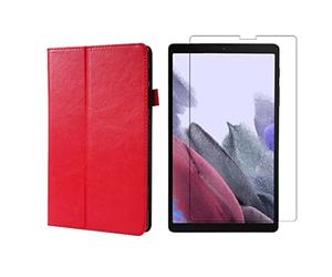 Ensemble 2 en 1 pour Samsung Galaxy Tab A7 Lite T220 T225 8,7" avec étui de protection en verre trempé