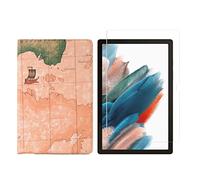 Ensemble 2 en 1 pour Samsung Galaxy Tab A8 SM-X200 X205 10,5" avec étui Smart Tablet + protection en verre trempé