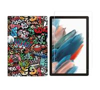 Ensemble 2 en 1 pour Samsung Galaxy Tab A8 SM-X200 X205 10,5" avec étui Smart Tablet + protection en verre trempé