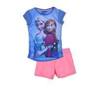 Ensemble 2 PCS Short + T-Shirt LA Reine des NEIGES Bleu 6 Ans