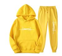 Ensemble 2 Pièce Survêtement Femme Polaire Chaud Ensembles Jogging Femme Imprimés Amusants Sweat À Capuche Et Pantalon Décontracté Christmas Lounge Set Ensemble De Maison De Noël Ugly