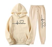 Ensemble 2 Pièce Survêtement Femme Polaire Chaud Ensembles Jogging Femme Imprimés Amusants Sweat À Capuche Et Pantalon Décontracté Christmas Lounge Set Ensemble De Maison De Noël Ugly