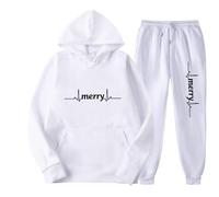 Ensemble 2 Pièce Survêtement Femme Polaire Chaud Ensembles Jogging Femme Imprimés Amusants Sweat À Capuche Et Pantalon Décontracté Christmas Lounge Set Ensemble De Maison De Noël Ugly