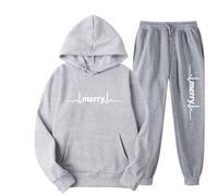 Ensemble 2 Pièce Survêtement Femme Polaire Chaud Ensembles Jogging Femme Imprimés Amusants Sweat À Capuche Et Pantalon Décontracté Christmas Lounge Set Ensemble De Maison De Noël Ugly