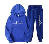 Ensemble 2 Pièce Survêtement Femme Polaire Chaud Ensembles Jogging Femme Imprimés Amusants Sweat À Capuche Et Pantalon Décontracté Christmas Lounge Set Ensemble De Maison De Noël Ugly