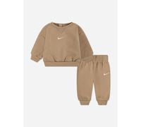 Nike Kids Essential Fleece Crew Long Sleeve Set Marron 6-7 Years Enfants