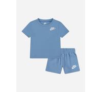 Nike Ensemble 2 pièces t-shirt et short en tricot pour garçon, Bleu de travail, 7