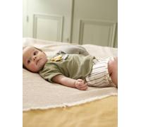 Ensemble 2 pièces coton garçon kaki 3M(60CM)