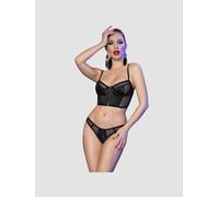 Ensemble 2 pièces CR4615 motif serpent noir
