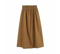 Ensemble 2 pièces élégant sans manches pour femme - Haut court - Taille élastique - Jupe longue, Jupe-1, L