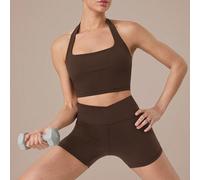 Ensemble 2 pièces FeatherFit™-Sculpt Super Set Débardeur de sport à col licou réglable & Short de sport croisé en Y 4,3" à la taille pour entraînement et gym L,M,S,XL,XS,XXL,XXS,XXXL,XXXXLUnicoloreTis