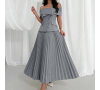 Ensemble 2 pièces femme élégant et minimaliste, chic urbain sophistiqué. Nouvelle arrivée, idéal pour le travail, les vacances, la Saint-Valentin, les sorties et les mariages. Chemise asymétrique à ép