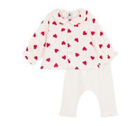 Ensemble 2 pièces long bébé en coton, blouse imprimée et legging