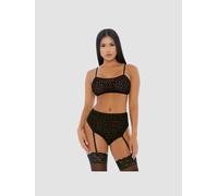 Ensemble 2 Pièces Lustful Leopard Cami Noir