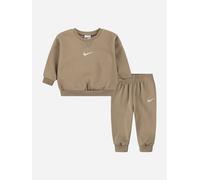 Nike Kids Essential Fleece Crew Long Sleeve Set Beige,Marron 24 Months Enfants
