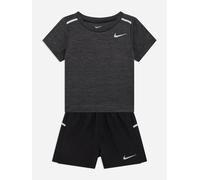 Nike Kids Dri Fit Miler Short Sleeve Set Noir 5-6 Years Garçon