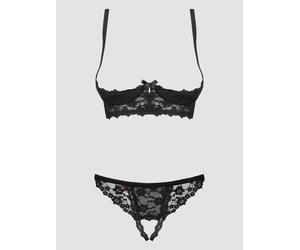 Ensemble 2 pièces ouvert Letica noir L/XL