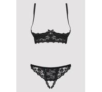 Ensemble 2 pièces ouvert Letica noir S/M