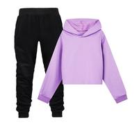 Ensemble 2 pièces pour Bébé Garçon Fille Haut à Manches Longues + Pantalon Jogging Tracksuit Vêtements de Sport Sportif idéal pour école et Loisirs Ensemble Sweat à Capuche et Legging
