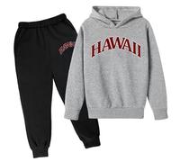 Ensemble 2 pièces pour Bébé Garçon Fille Sweats à Manches Longues + Pantalon Pyjama Four Seasons sous-vêtements Sportif idéal pour école et Loisirs Ensemble de survêtement 2 pièces