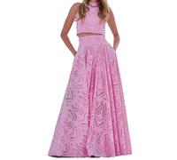 Ensemble 2 pièces pour femme - Débardeur sans manches et jupe trapèze avec taille élastique - Ensemble de vêtements décontractés - Élégante robe deux pièces - Streetwear - Vêtements de plage d'été