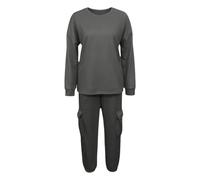 Ensemble 2 pièces pour femme : sweat-shirt ample à manches longues et col r | Ensemble Pantalon Haut Pour Mariage Survhiverment Voilée Short Mère Garcon Habillés One 38 70 on Tricot