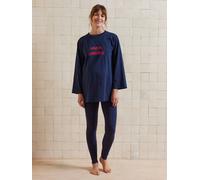 Ensemble 2 pièces pyjama de grossesse mon amour marine 42/44