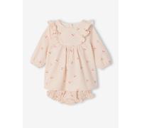 VERTBAUDET Ensemble 2 pièces Robe et Bloomer Cerises écru 18M(81CM)