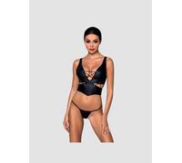 Ensemble 2 Pièces Semi-Corset Francesca Leather Collection Noir
