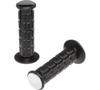 Ensemble : 2 poignées de guidon en caoutchouc, noir, embout chromé - pour Simson S50, S51, S70, SR50, SR80